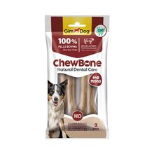 Gimdog Chew Bones Press 5.5 cm 120 gr 2'li Naturel Köpek Çiğneme Kemiği