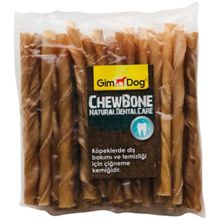 Gimdog Chewbone Mordimi Natural 50'li 300 gr Burgu Çubuk Köpek Ödülü