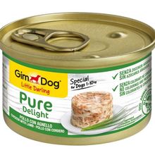 Gimdog Tavuk ve Kuzu Etli 85 gr Yetişkin Köpek Konserve