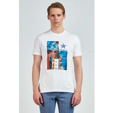 Giovane Gentile GC0653202103 Beyaz Erkek T-shirt