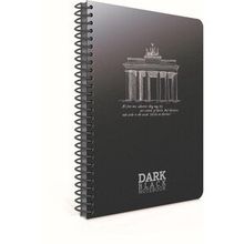 Gıpta 17x24-50 Yaprak Çizgisiz Dark Plastik Kapak Spiralli Defter