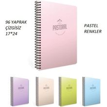 Gıpta 17x24 Pastoral Pastel Çizgisiz 96 Yaprak 4'lü Defter