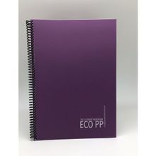 Gıpta 2035 Eco Spiralli Pp. Kapak A4 120 Yp. Çizgili Mor Defter