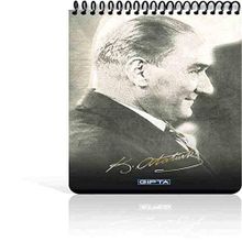 Gıpta 2611 A5 Atatürk Spralli Karton 100 Yaprak Çizgili Bloknot