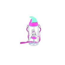 Gıpta 2722 500 cc Pembe Turkuaz Plastik Pipetli Matara