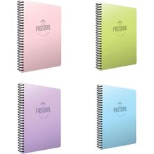 Gıpta 3245 Pastoral 96 Yaprak A4 Spiralli 4'lü Paket Pp Kapak Kareli Defter