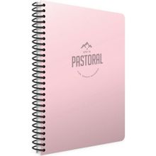 Gıpta 3252 Pastoral 17x24 72 Yaprak Plastik Kapak Spiralli Kareli Pembe Defter