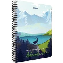 Gıpta 3843 Adventure A4 Karton Kapak 80 Yaprak 4 Adet Çizgili Spiralli Defter