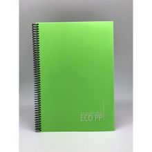 Gıpta 4176 Eco Sipiralli Pp. Kapak A4 60 Yp. Kareli Yeşil Defter
