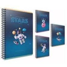 Gıpta 6189 Stars A6 Karton Kapak Çizgili 80 Yaprak Spiralli Defter