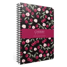 Gıpta 6371 Cherry 17x24 Sert Kapak Çizgili 120 Yaprak Spiralli Defter