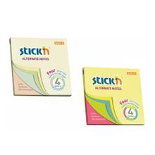 Gıpta 76 x 76 mm Neon 4 Renk Stickn Yapışkanlı Not Kağıdı