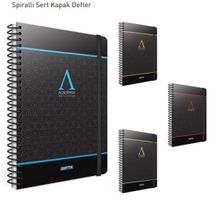 Gıpta A4 120 Yaprak Academia Spiralli Sert Kapaklı Defter