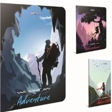 Gıpta Adventure 3859 A6 Tel Dikişli 80 Yaprak Çizgili 24'lü Paket Karton Kapak Defter