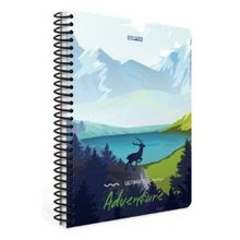 Gıpta Adventure Spiralli Geyik Karton Kapak 100 Yaprak A4 Çizgili Defter