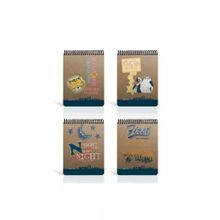 Gıpta Bloknot Craft Spiralli Sert Kapak Kareli 100 Yaprak A4 Bloknot Defter