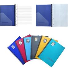 Gıpta Chromo 80 Yp. A4 3 Çizgili + 3 Kareli Spiralli Pp. Kapak Defter