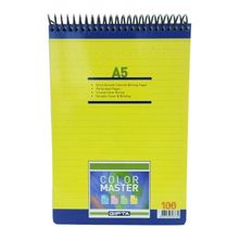 Gıpta Color Master A5 100 Yaprak Çizgili Spiralli Karton Kapaklı Bloknot
