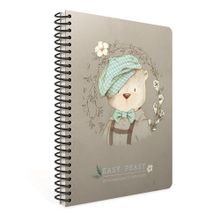 Gıpta Easy Notes Ayıcık Desenli Tel Dikiş Karton Kapak Defter A4 80 Yaprak Kareli Defter