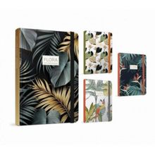 Gıpta Flora Notes A5 Kareli 120 Yaprak İp Dikişli Sert Kapaklı Defter