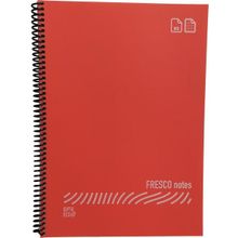 Gıpta Fresco Notes Eco Plastik Kapak A4 60 Yaprak Çizgili Spiralli Kırmızı Defter