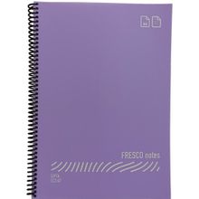 Gıpta Fresco Notes Eco Plastik Kapak A4 60 Yaprak Çizgili Spiralli Mor Defter