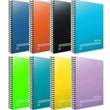 Gıpta Fresco Spiralli PP Kapak A4 96 Yaprak Okul 4 Kareli + 4 Çizgili 8'li Set Defter