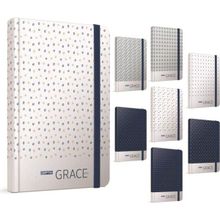 Gıpta Grace İp Dikişli Sert Kapak 19x26 cm 120 Yaprak Çizgili 2 Adet Lastikli Not Defteri