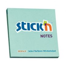 Gıpta Hopax Stıckn 21149 Pastel Mavi 100 Yaprak 76x76 Yapışkanlı Not Kağıdı