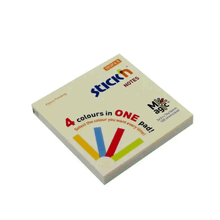 Gıpta Magic 4 Pastel Renk 76x76 100 Yaprak Stickn Yapışkanlı Not Kağıdı