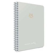 Gıpta Micro Notes Pastel Gri Sert Kapak 100 Yaprak Kareli Spiralli Defter