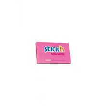 Gıpta Neon Pembe 76x127 mm 100 Yaprak Hopax Stickn Yapışkanlı Not Kağıdı