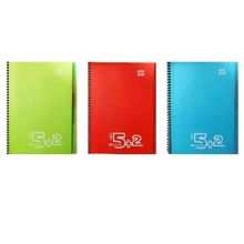 Gıpta Notes Spiralli 7 Kareli + 240 Yaprak A4 3'lü 2 Çizgli Ayraçlı Defter