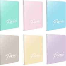 Gıpta Pastels Tel Dikişli A4 40 Yaprak Pp Kapak Kareli 6 Adet Defter