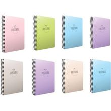 Gıpta Pastoral 72 Yaprak A4 Spiralli Pp. Kapak 6 Kareli 2 Çizgili Defter