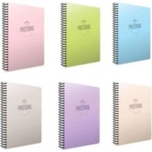 Gıpta Pastoral 96 Yaprak A4 Spiralli 3 Kareli + 3 Çizgili 6'lı Pp Kapak Defter
