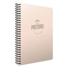 Gıpta Pastoral Spiralli Bej Plastik Kapak 120 Yaprak A4 Çizgili Defter