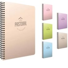 Gıpta Pastoral Spiralli Plastik Kapaklı 17 X 24 Çizgili Defter