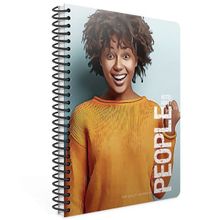 Gıpta People Spiralli Açık Mavi Sert Kapak 120 Yaprak 17*24 Çizgili Defter