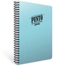 Gıpta Punto 65467 Açık Mavi A4 200 Yaprak Kareli Plastik Kapak Spiralli Defter