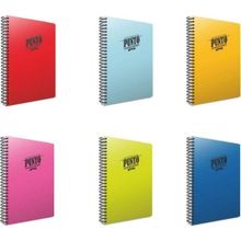 Gıpta Punto 6'lı 160 Yaprak A4 Spiralli Pp Kareli Kapak Defter Seti