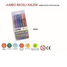 Gıpta Pvc Çantalı 6 Metalik Renk Keçeli Boya Kalemi