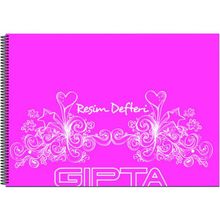Gıpta Spiralli Resim Defteri Pp Kapak 17X24 25 Yaprak