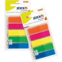Gıpta Stickn 45x12 mm Neon 5 Renk Film Ayraç 25 Yaprak Not Defteri