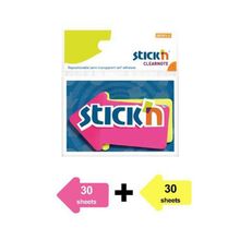 Gıpta Stickn 76x50 mm Ok Şekilli Neon 2 Renk 60 Yaprak Not Defteri