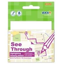 Gıpta Stickn 76x51 mm Yarı Saydam Beyaz 50 Yaprak Not Defteri