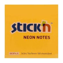 Gıpta Stickn 76x76 100 Yaprak Pastel Turuncu Yapışkanlı Not Kağıdı