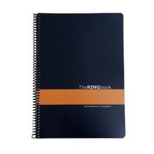 Gıpta The Ring Book Turuncu Şeritli Pp Kapak 80 Yaprak A4 Kareli Spiralli Defter