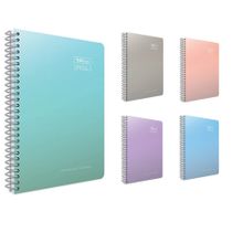Gıpta Thebook Spirals Spiralli Sert Kapak 17x24 cm 140 Yaprak Kareli Defter