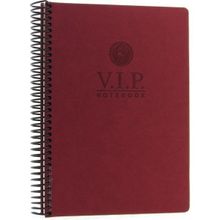 Gıpta Vip Bordo Sert Kapak 140 Yaprak 17x24 cm Çizgili Spiralli Defter